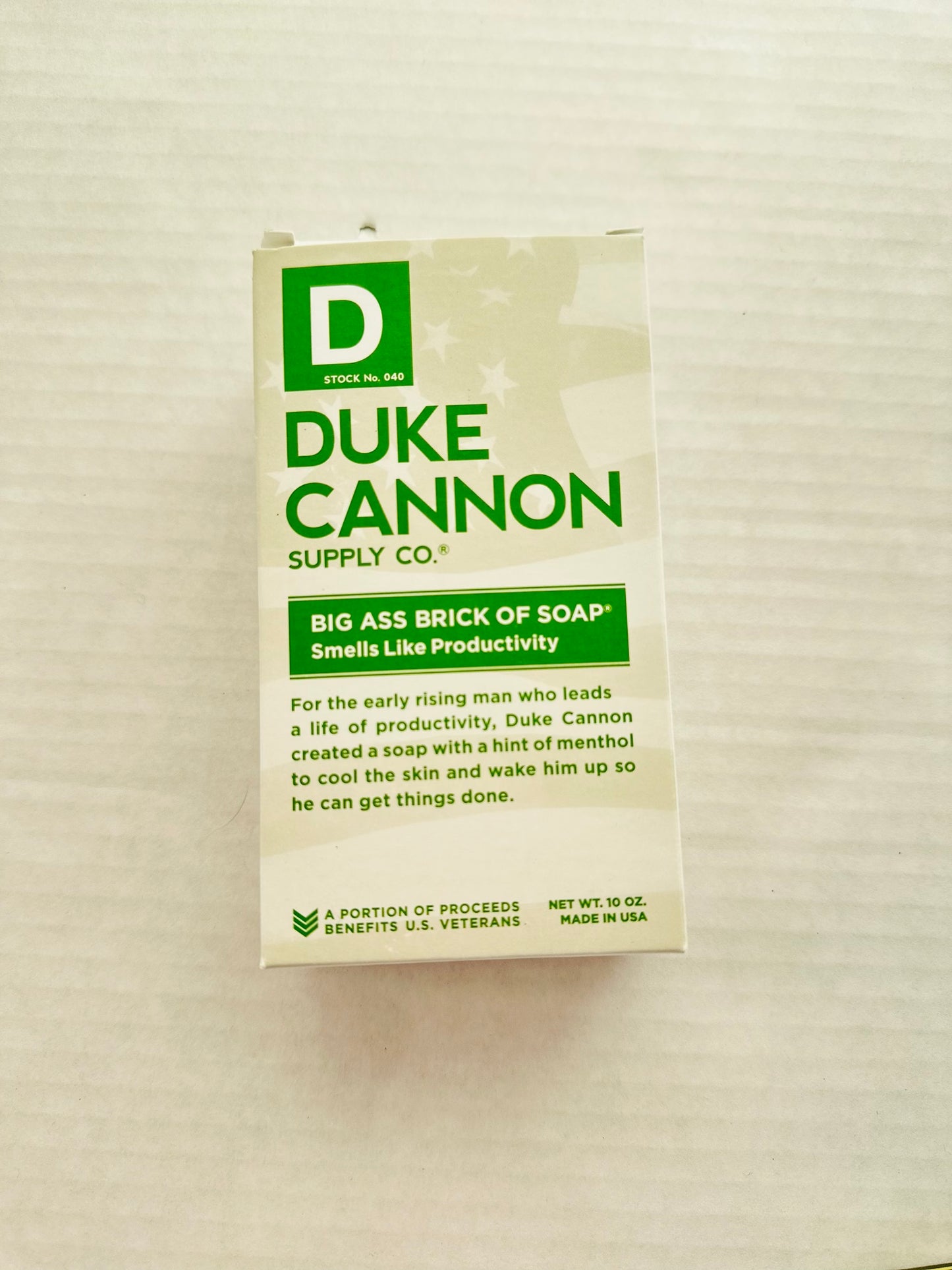 DUKE CANNON - SMELLS LIKE PRODUCTIVITY BRICK OF SOAP