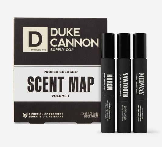 DUKE CANNON SCENT MAP