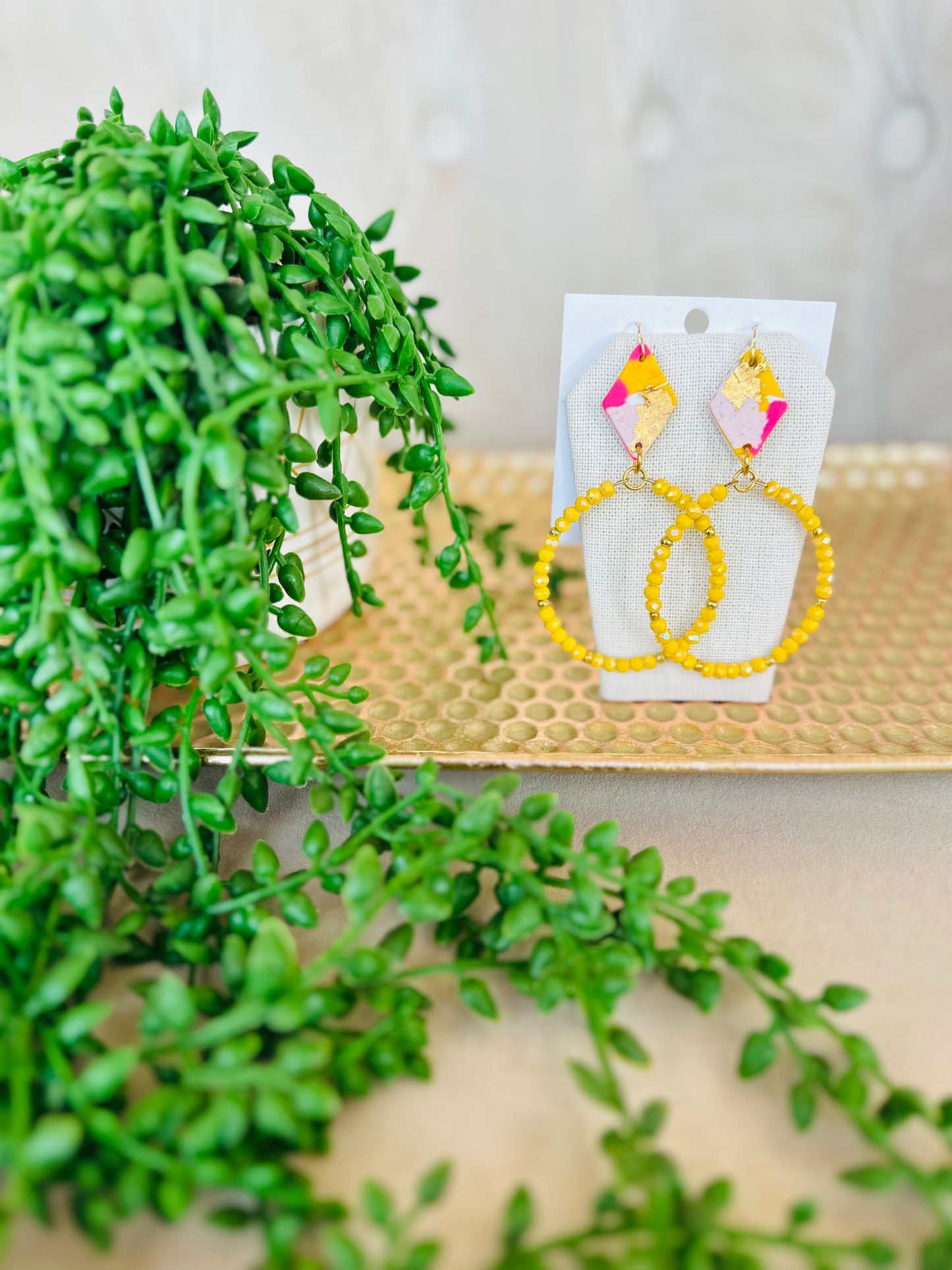 IT WAS ALL YELLOW EARRINGS
