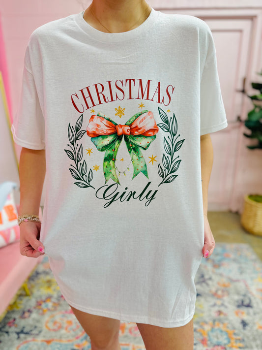 CHRISTMAS GIRLY TEE