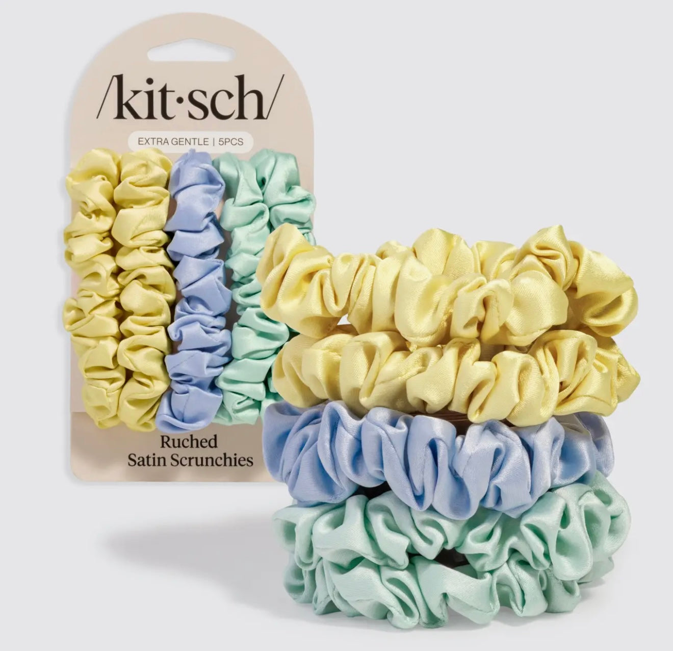 KITSCH SATIN HAIR SCRUNCHIES