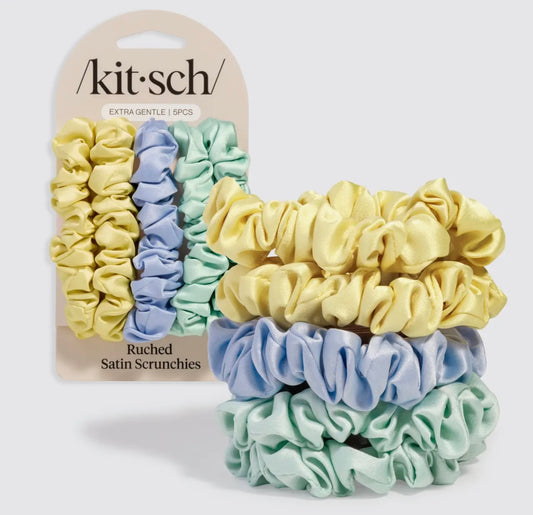 KITSCH SATIN HAIR SCRUNCHIES