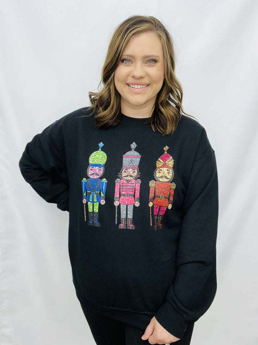 MERRY CHRISTMAS FLEECE GRAPHIC SWEATSHIRT