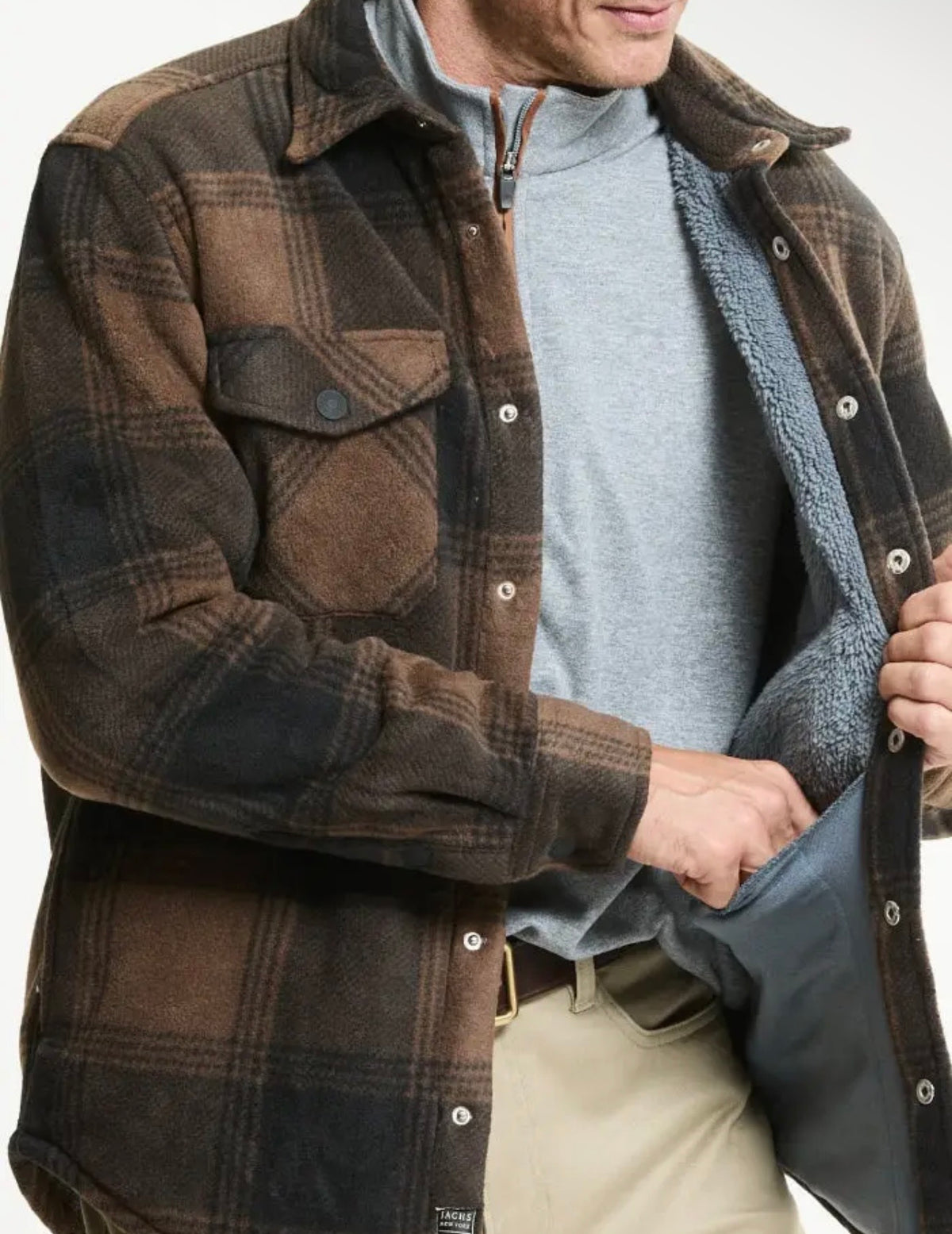 MENS SHERPA FLANNEL