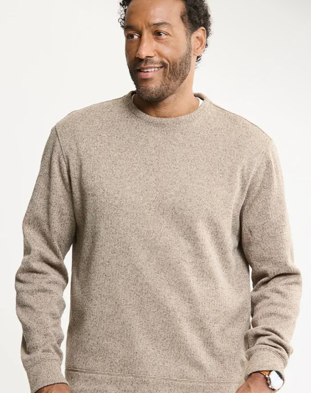 MENS TAUPE SWEATER