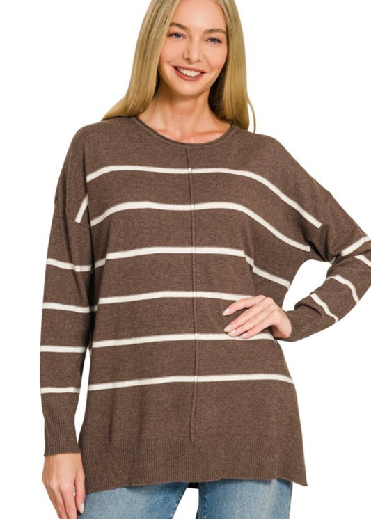 STRIPED IN NEUTRALS TOP