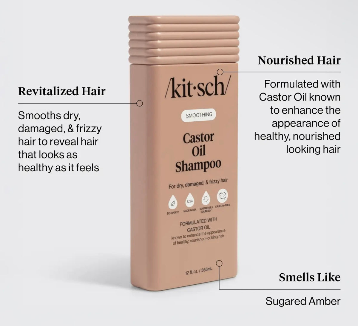 KITSCH CASTOR OIL SHAMPOO & CONDITIONER COMBO