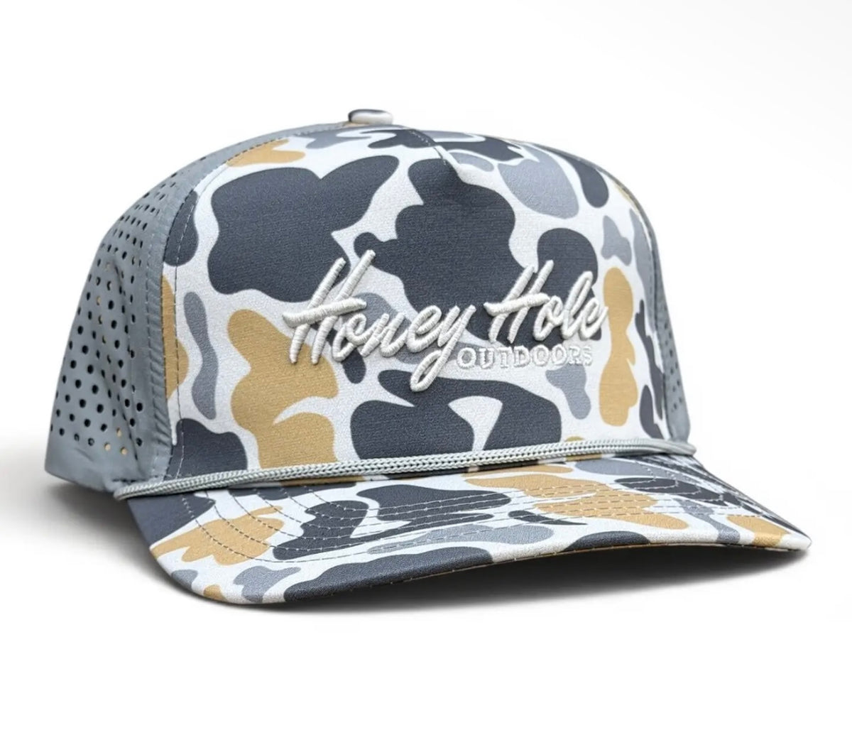 HONEY HOLE GREY CAMO HAT