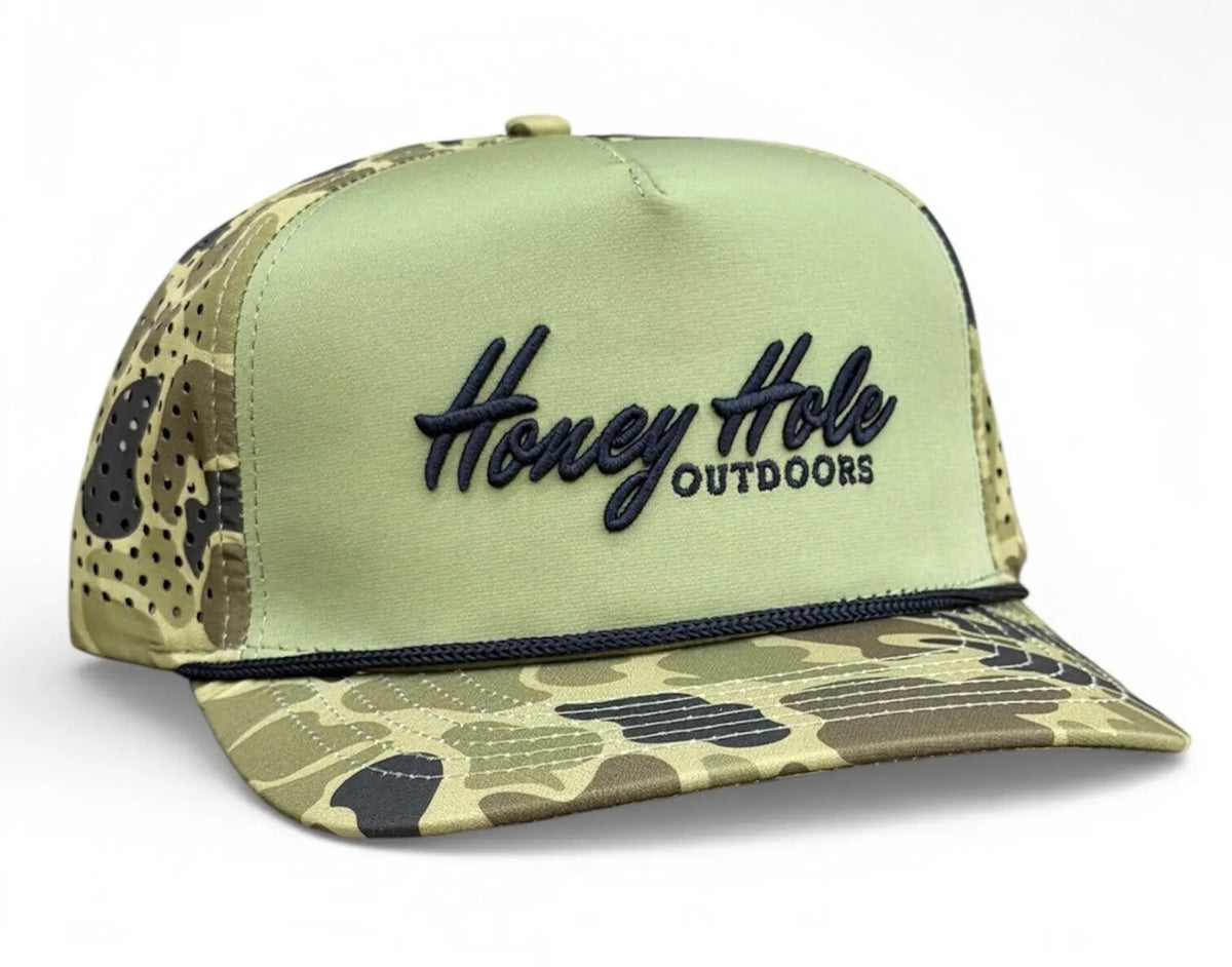HONEY HOLE DUCK CAMO BILL HAT