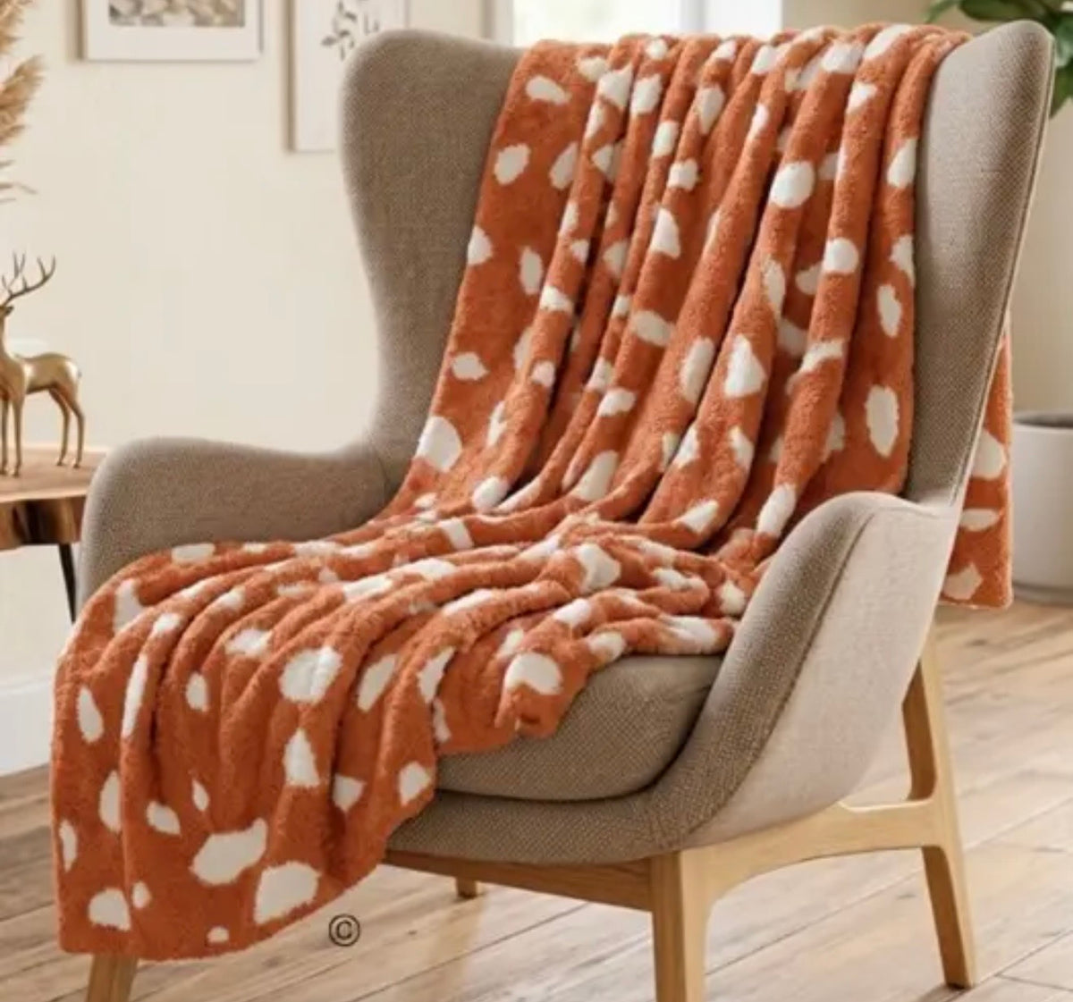 FAWN PRINT BLANKET