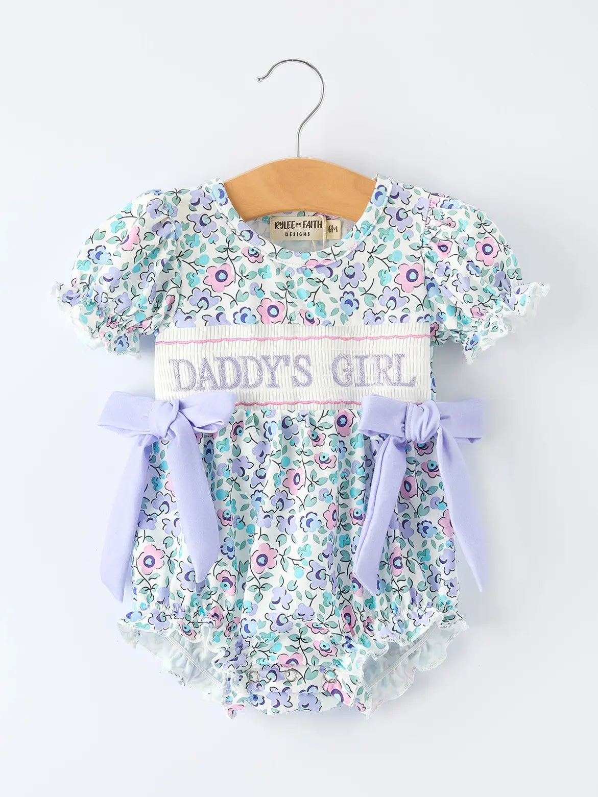 DADDY'S GIRL SMOCKED ROMPER