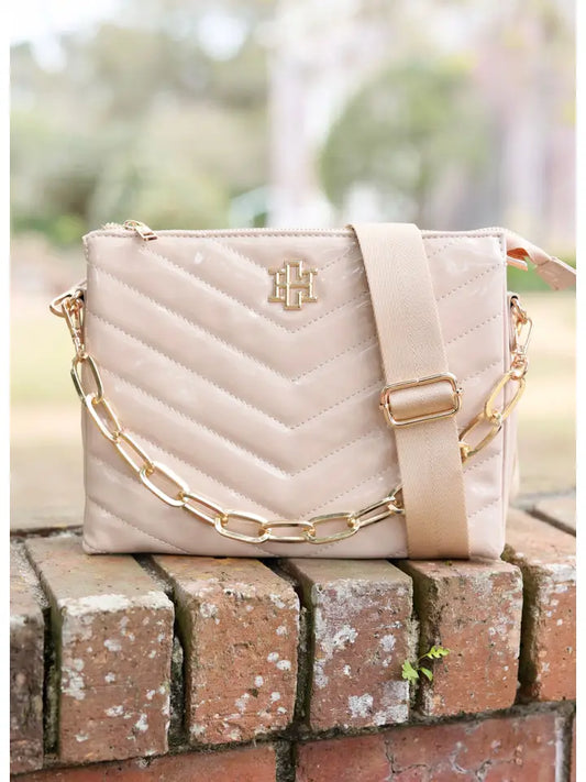 ARIANA CROSSBODY - CREAM PATENT