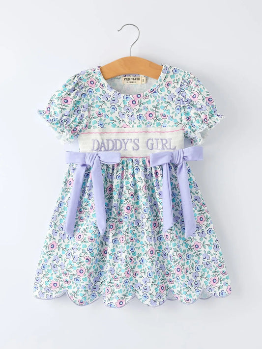 DADDY'S GIRL SMOCKED DRESS