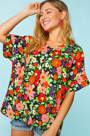 ZUTTER FLORAL TOP