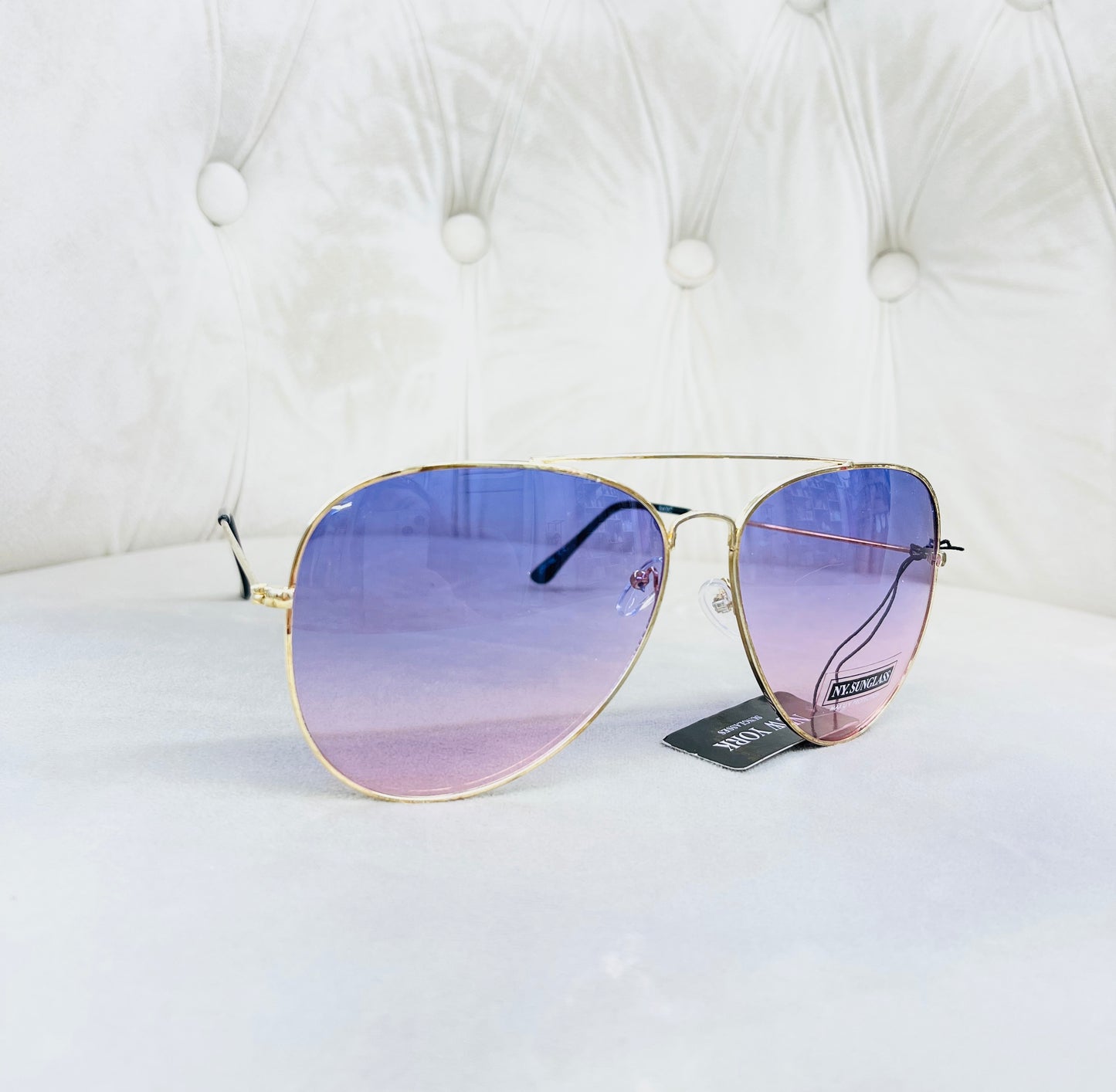 TWO TONE AVIATOR SUNGLASSES