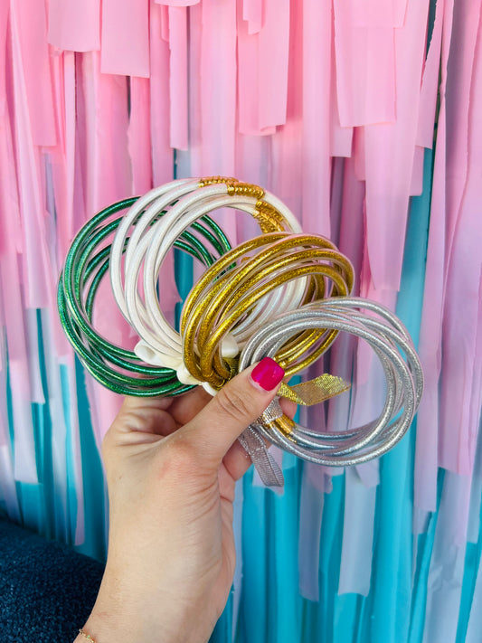 GLITTER JELLY TUBE BRACELETS