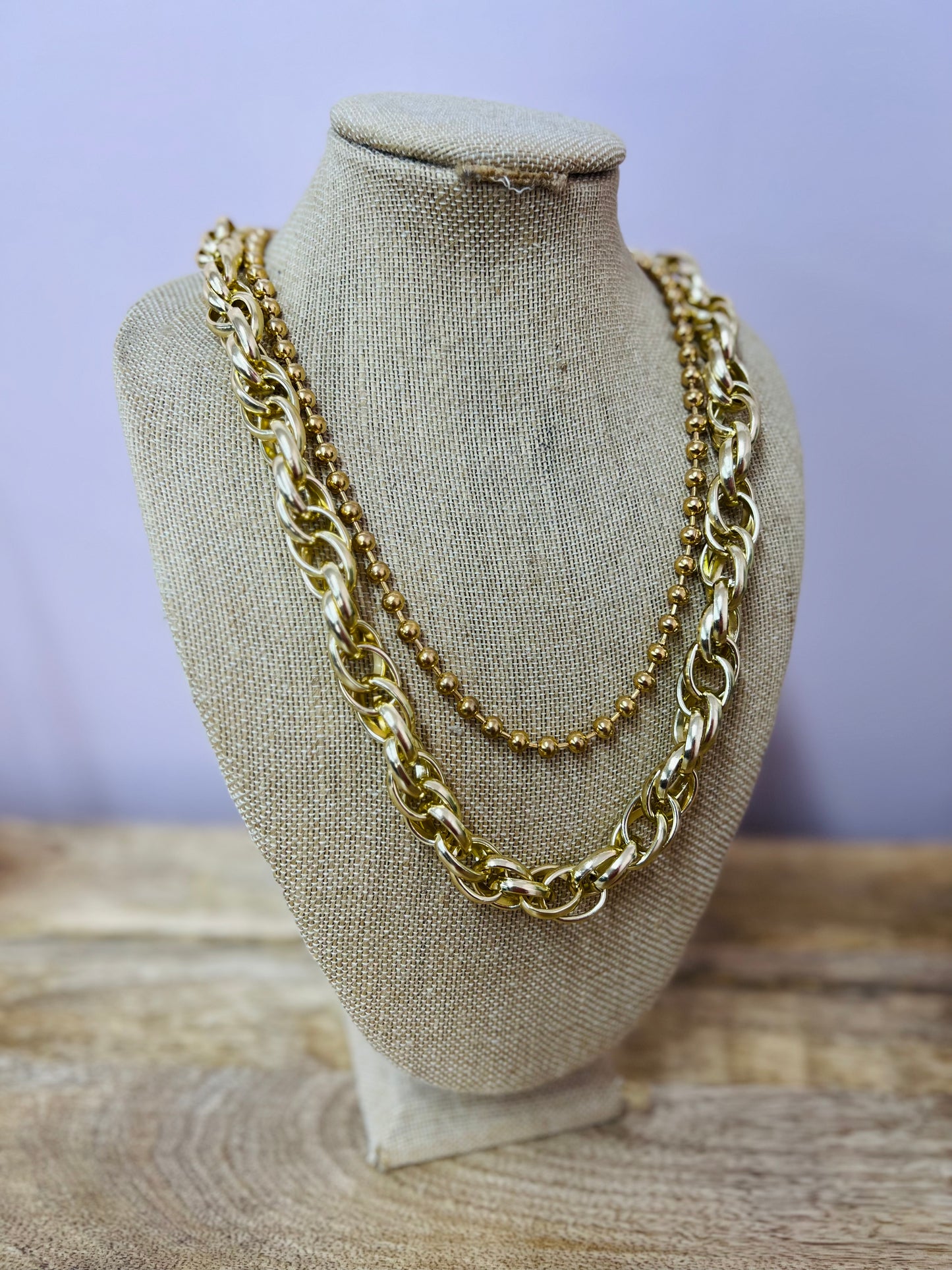 DOUBLE GOLD NECKLACE