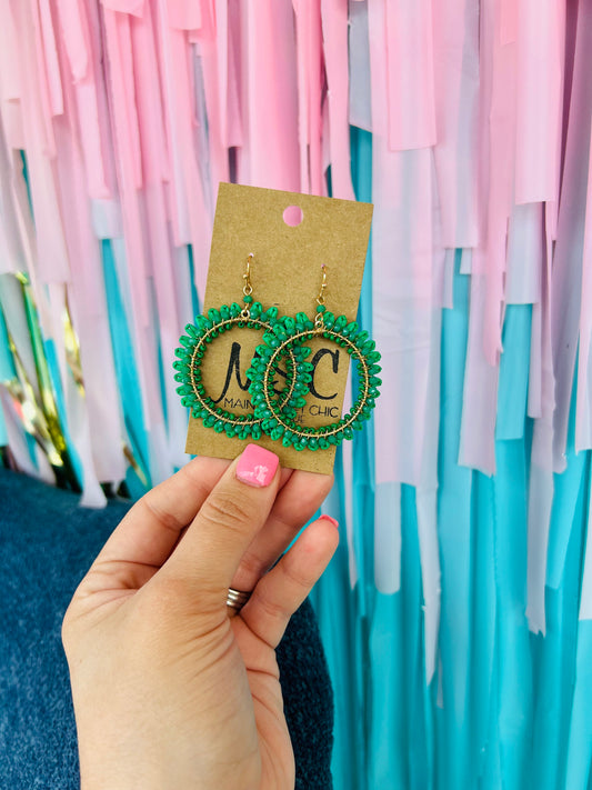 CIRCLE DANGLE EARRINGS
