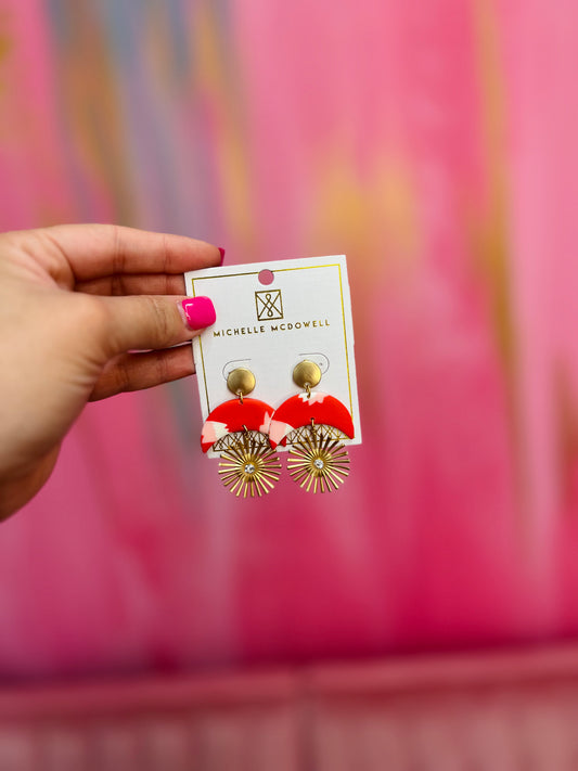 MEREDITH ROUGH RUNNER EARRINGS