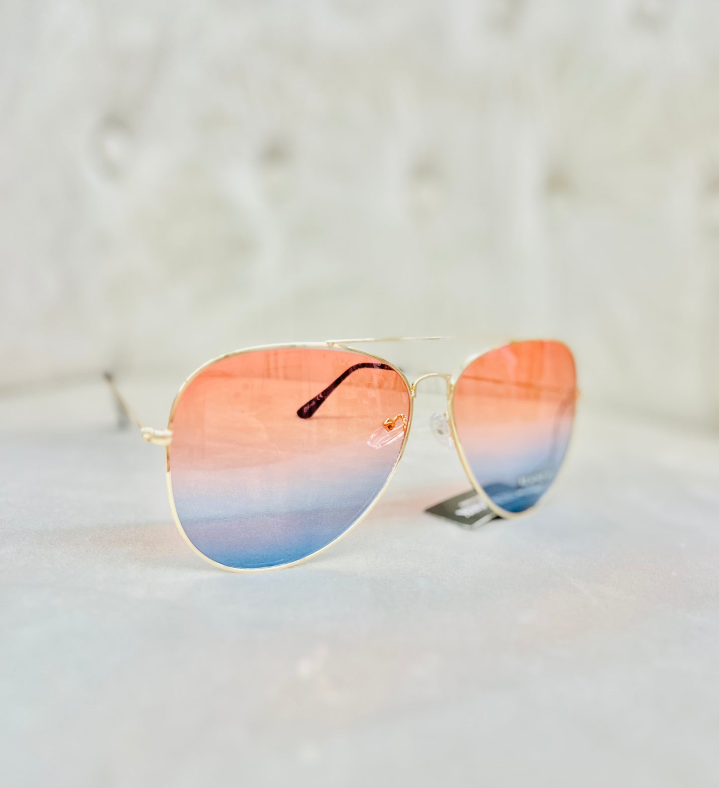 TWO TONE AVIATOR SUNGLASSES