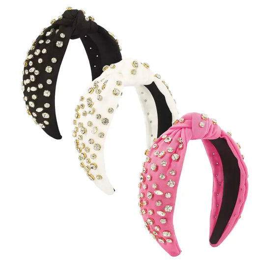 RHINESTONE KNOT HEADBANDS