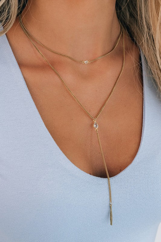 DOUBLE FEATHER NECKLACE