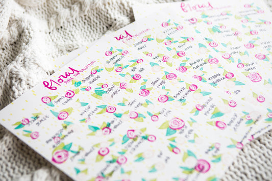 FLORAL BIBLE TAB STICKERS