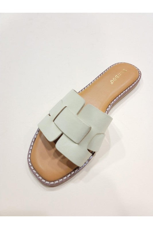 THE LONA SANDAL-BLK/IVORY/TAN