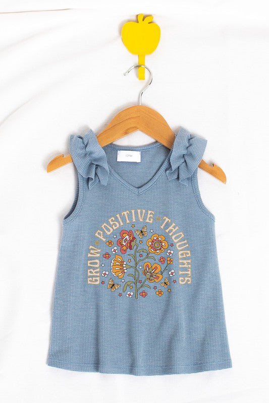 GROW POSITIVE THOUGHTS GIRLS TANK