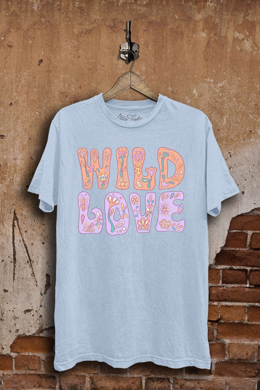 WILD LOVE FLOWERS GRAPHIC TEE