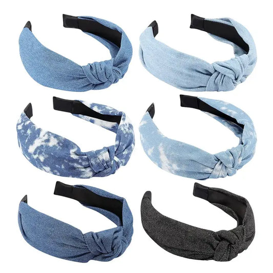 DENIM KNOT HEADBANDS