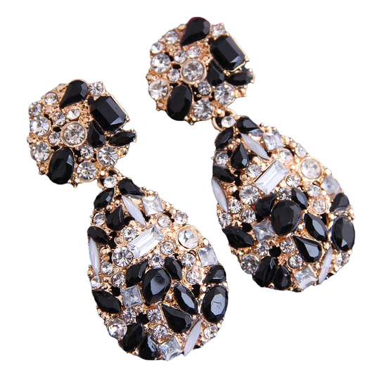The Southern Stripe - Mari Drop Earring - Black
