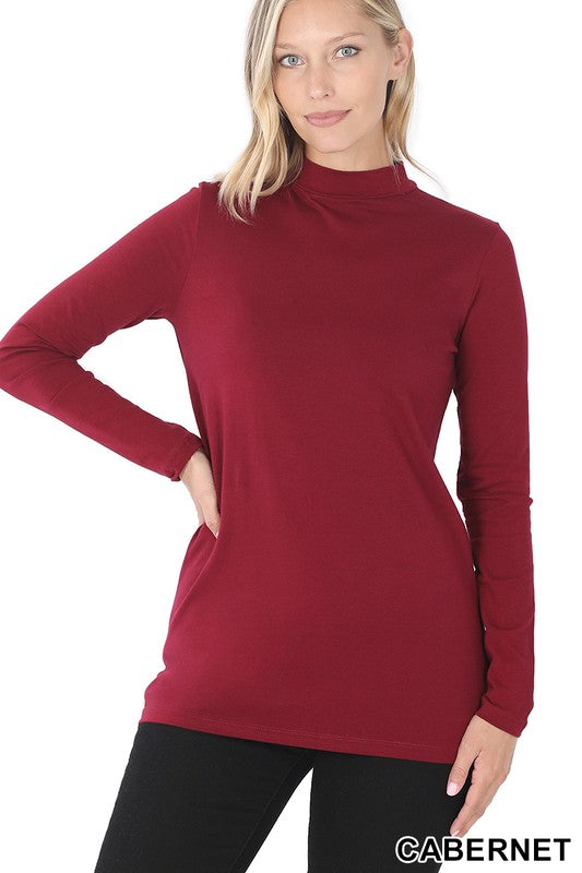 MOCK NECK LAYERING TOP