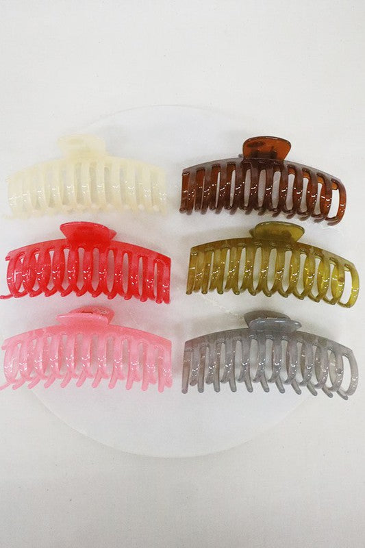 JUMBO JELLY HAIR CLIPS