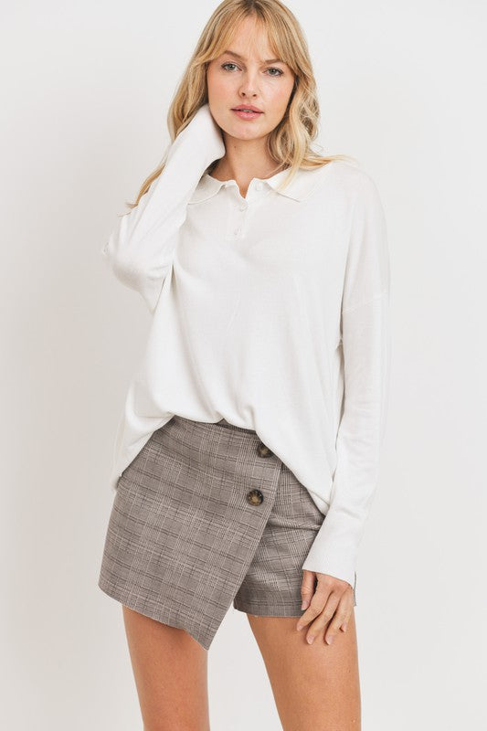 THE SIMPLE COLLARED TOP