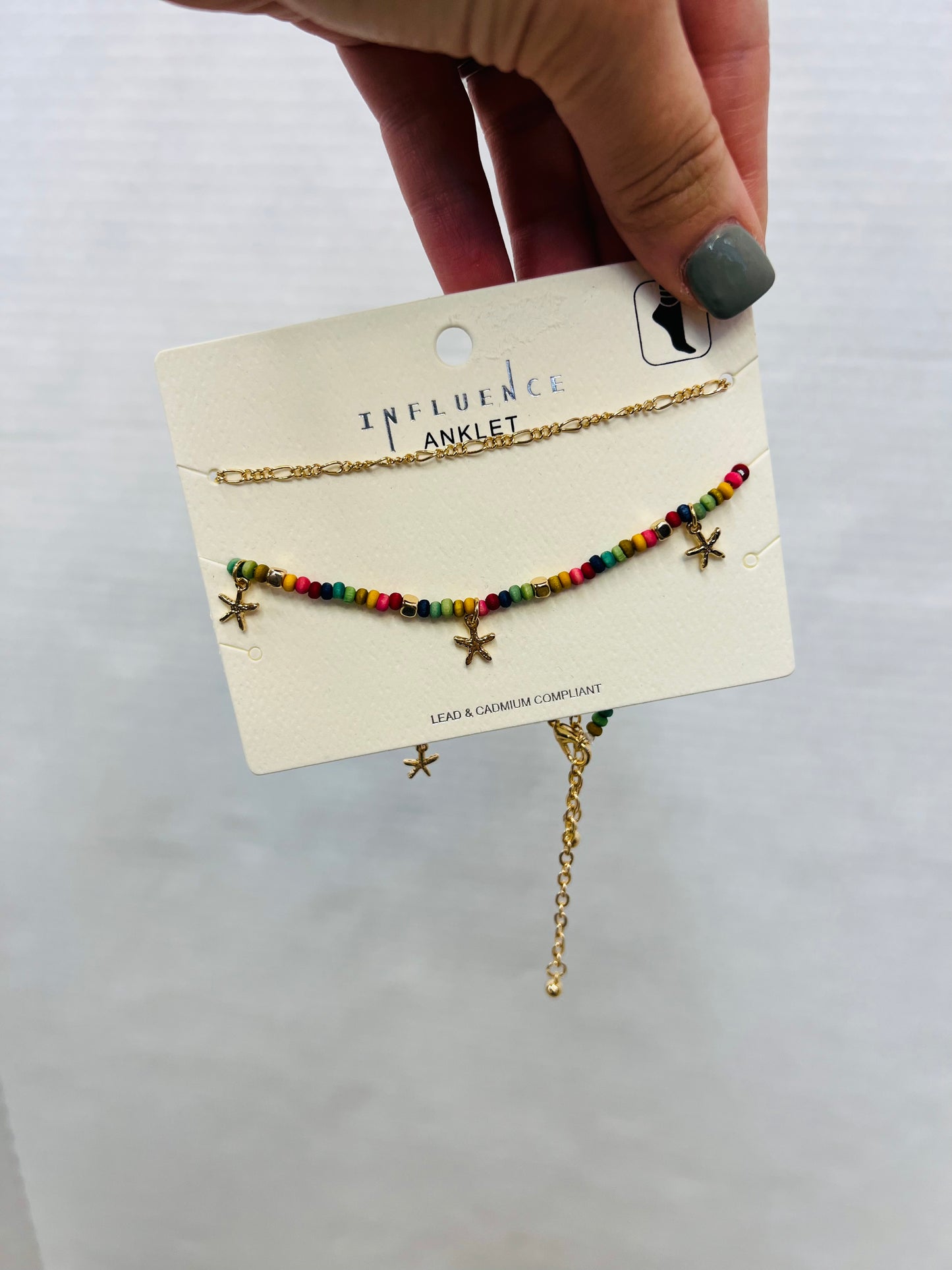 COLORFUL STARFISH ANKLET