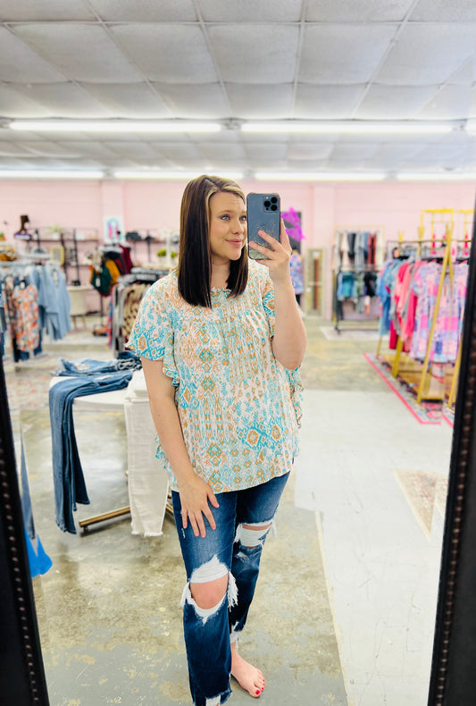 STACY PRINTED TOP